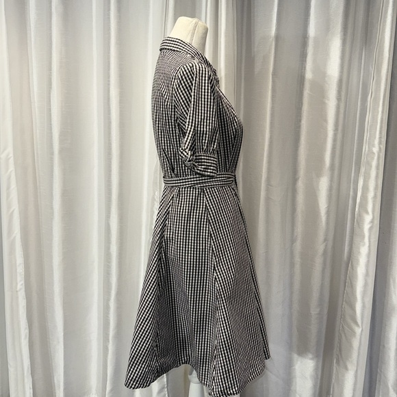 Calvin Klein Tie Waist Short Sleeved Shirt Dress Size 6 - Picture 7 of 7